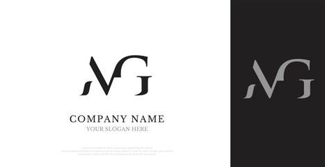 Initial MG Logo Design Vector 