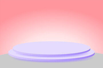 Elegant backgrounds and podiums for promotional events look classy