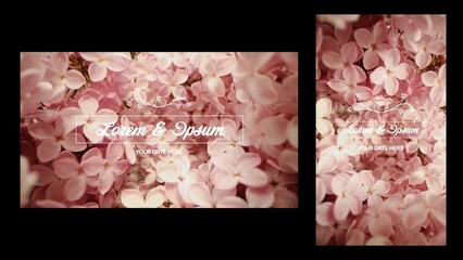 Wedding Elegant Animated Date And Names (Multiple Resolutions)
