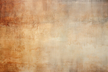 Abstract grunge background with brown and yellow paint on old wall. - 677718073