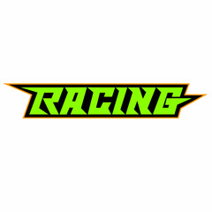 Custom text design vector for the word "RACING" Suitable for use for making stickers on your car or motorbike, for printing purposes, etc.