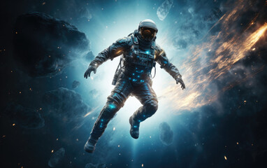 Fototapeta premium Astronaut in outer space