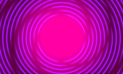 Circular spiral neon pink lights backdrop