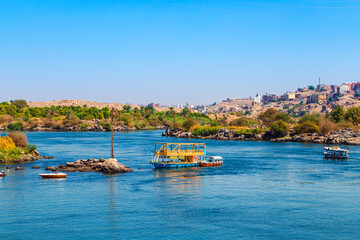 The Nile River near the famous Nubian village.