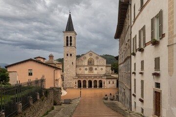 Fototapeta na wymiar Cattedrale di Santa Maria Assunta - Spoleto - Perugia - Umbria - Italia
