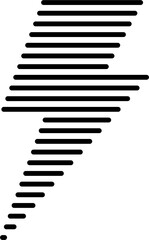 Lightning Outline Illustration Isolated Vector