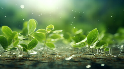 ecology abstract background for product presentation