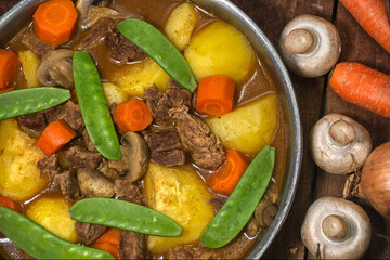 stew with potatoes and carrots