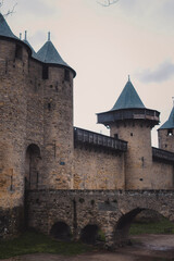Fototapeta na wymiar old castle in the city