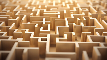 Obraz premium Dynamic maze abstract poster web page PPT background, digital technology background