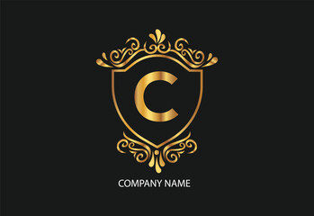 latter C natural and organic logo modern design. Natural logo for branding, corporate identity and business card