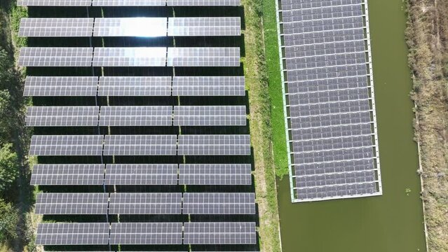 solar power station in mountain