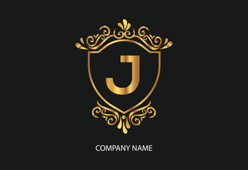 latter J natural and organic logo modern design. Natural logo for branding, corporate identity and business card