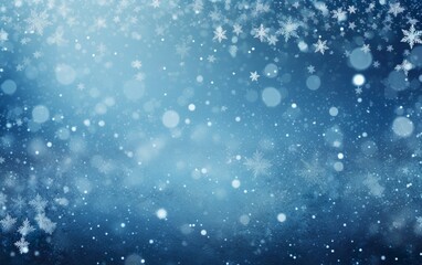 Obraz na płótnie Canvas Christmas blue background with snow
