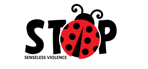 Stop senseless violence. Walking route. Ladybug in Holland style, the sidewalk tile with the ladybug is a symbol against "senseless violence". Family, in memory of the victims. Pointless violence.