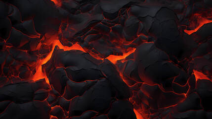Dark magma poster web page PPT background - obrazy, fototapety, plakaty