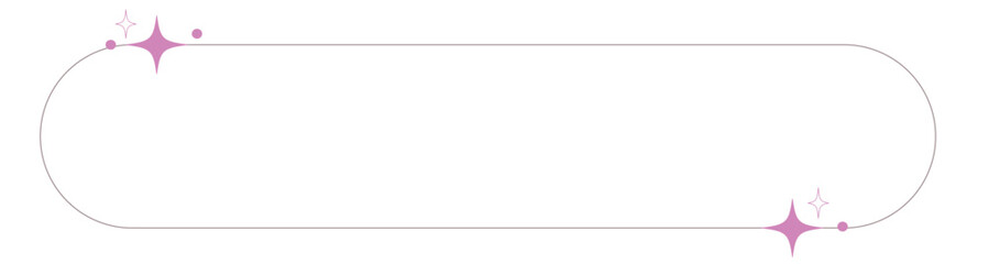 Obraz premium Aesthetic frame with stars.