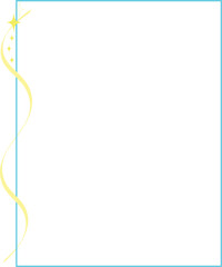 Aesthetic frame with stars.