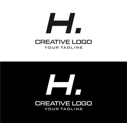 creative letter h logo desain vektor