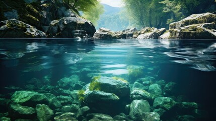 Clear Water River Landscape Photography