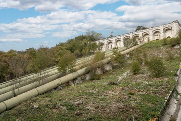 Forced pipelines of an old hydroelectric power station