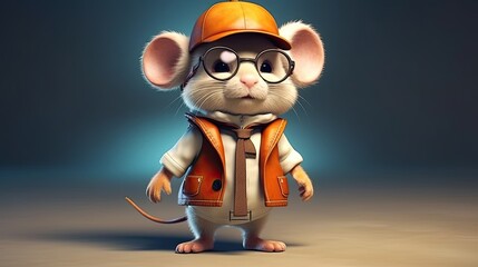 cute mouse cartoon character