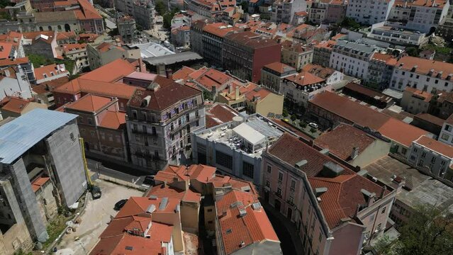 Lisboa Bairro Alto Carmo Portugal Arquitetura Paisagem Urbana P&ocirc;r Sol Miradouros Ruas Cultura Portuguesa Europa Azulejos Vida Noturna S&eacute; Lisboa Miradouro Santa Catarina Fado Alfama Tradicional Drone