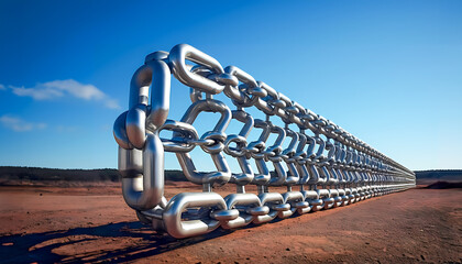 Silver Chains on Red Earth: Industrial Serenity