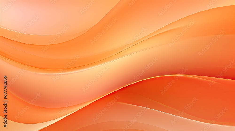 Poster a close up of a cell phone with an orange and yellow wave design on the back of the phone and the ba