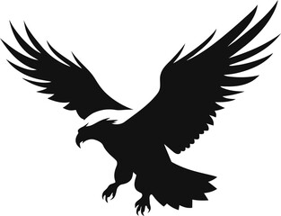 Bald eagle head, black and white isolated on white background, mascot, design element for business, shirt, t shirt, logo, label, emblem, tatoo, sign, poster, Vintage, emblems, Vector illustration