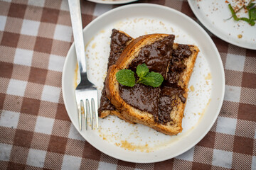 Chocolate Spread French Toast