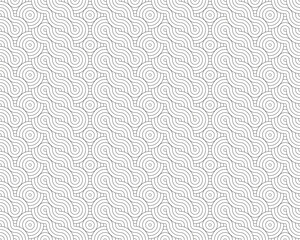 Seamless pattern with circle elements. Geometric grid with abstract  round shapes. 
