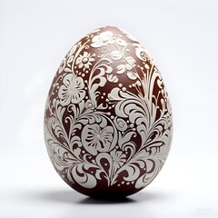 easter egg with pattern
