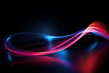 colorful red, orange, purple, blue light waves on a black background, futuristic abstract background graphic, wallpaper, contemporary, beautiful, modern, 3d textured backdrop, 