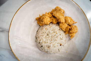 Fried Chicken with Rice