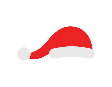 Christmas hat icon. Santa hat illustration.