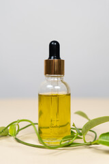 Natural oil for hair and skin care. Organic eco hair products.