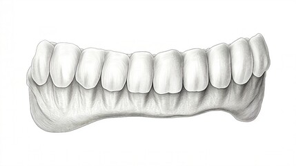 Teeth and Gum Engraving Artwork