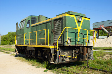 Fototapeta na wymiar Diesel locomotive 