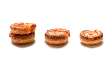 Fototapeta premium Tasty puff isolated on a white background.