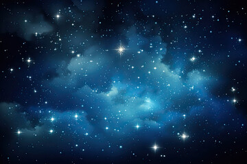 Beautiful night sky, with stars, moon, comet, cloud, calm, mythical universe, serene background, wallpaper