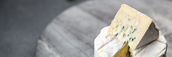 blue cheese intense flavor creamy soft mold cheese eating cooking appetizer meal food snack on the table copy space food background