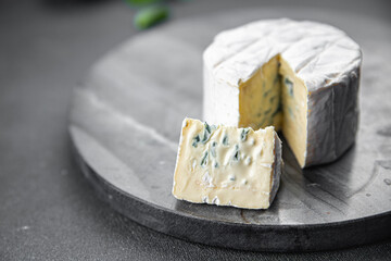 blue cheese intense flavor creamy soft mold cheese eating cooking appetizer meal food snack on the table copy space food background