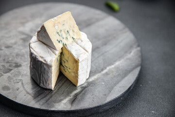 blue cheese intense flavor creamy soft mold cheese eating cooking appetizer meal food snack on the table copy space food background