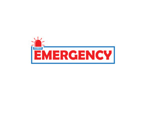 Emergency lamp siren logo design, Vector illustration