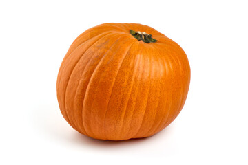 Whole pumpkin, isolated on white background.