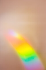 Sunlight background, abstract photo with sunshine and rainbow flare, vivid colored minimal photo....