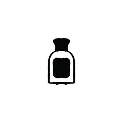 Bottle icon. Simple style packing company big sale poster background symbol. Bottle brand logo design element. Bottle t-shirt printing. vector for sticker.