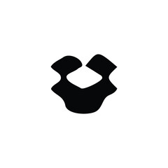Box icon. Simple style cargo company big sale poster background symbol. Box brand logo design element. Box t-shirt printing. Vector for sticker.