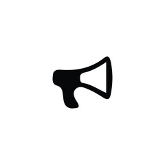 Megaphone icon. Simple style company we are hiring poster background symbol. Megaphone brand logo design element. Megaphone t-shirt printing. Vector for sticker.